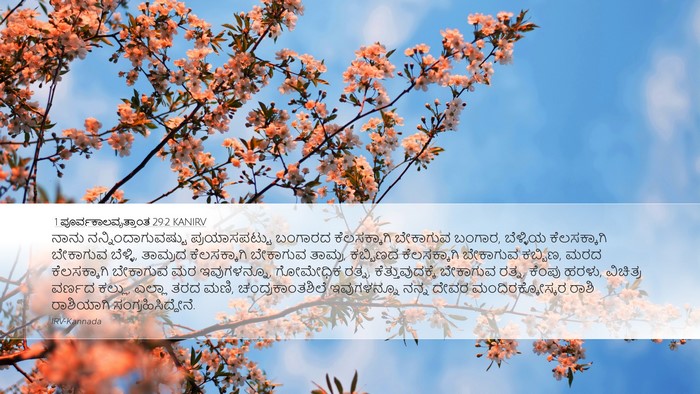 1 ಪೂರ್ವಕಾಲವೃತ್ತಾಂತ 29:2 KANIRV Bible Verse Image