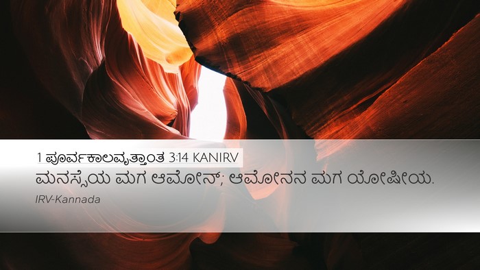 1 ಪೂರ್ವಕಾಲವೃತ್ತಾಂತ 3:14 KANIRV Desktop Wallpaper - ಮನಸ್ಸೆಯ ಮಗ ಆಮೋನ್; - Desktop Bible Verse Wallpaper