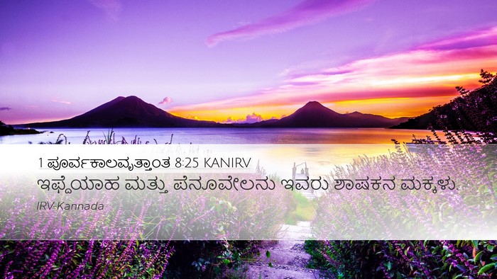 1 ಪೂರ್ವಕಾಲವೃತ್ತಾಂತ 8:25 KANIRV Desktop Wallpaper - ಇಫ್ದೆಯಾಹ ಮತ್ತು - Desktop Bible Verse Wallpaper