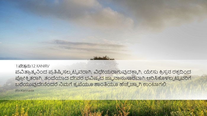 1 ಪೇತ್ರನು 1:2 KANIRV Bible Verse Image