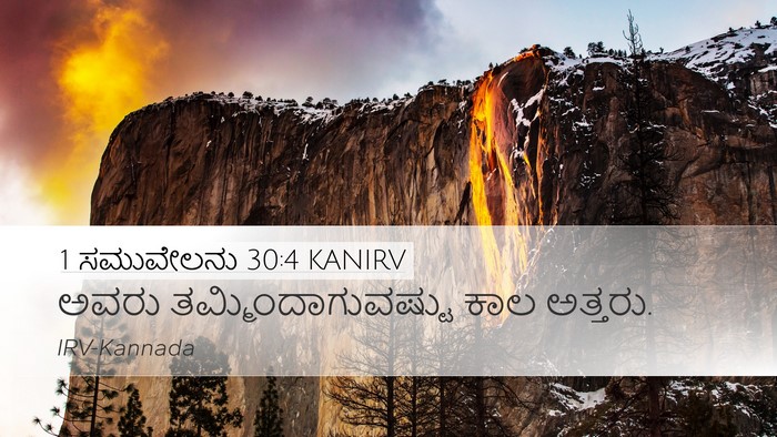 1 ಸಮುವೇಲನು 30:4 KANIRV Bible Verse Image