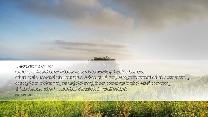 2 ಅರಸುಗಳು 11:2 KANIRV Desktop Wallpaper - ಆದರೆ ಅರಸನಾದ - Desktop Bible Verse Wallpaper