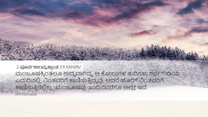 2 ಪೂರ್ವಕಾಲವೃತ್ತಾಂತ 5:9 KANIRV Bible Verse Image