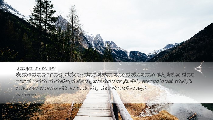 2 ಪೇತ್ರನು 2:18 KANIRV Bible Verse Image
