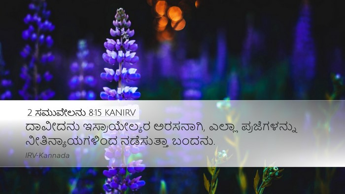 2 ಸಮುವೇಲನು 8:15 KANIRV Bible Verse Image