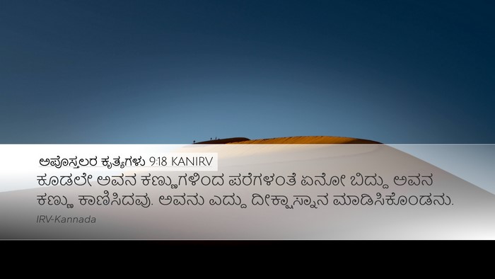 ಅಪೊಸ್ತಲರ ಕೃತ್ಯಗಳು 9:18 KANIRV Bible Verse Image