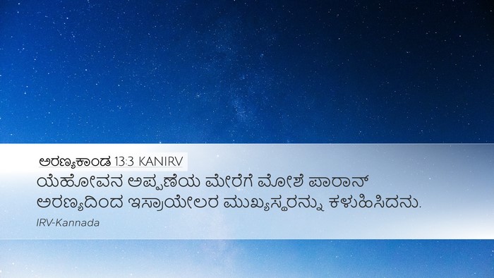 ಅರಣ್ಯಕಾಂಡ 13:3 KANIRV Bible Verse Image