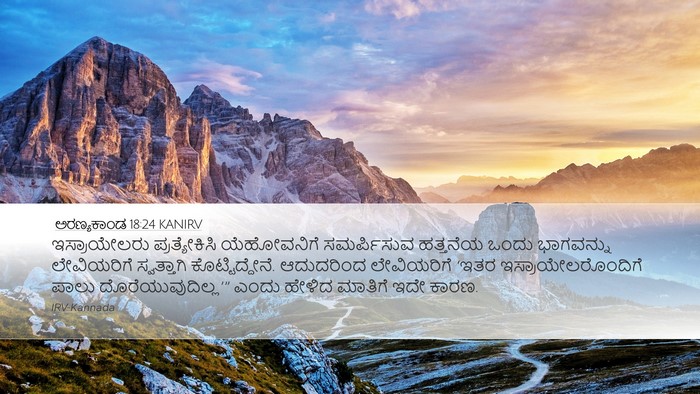 ಅರಣ್ಯಕಾಂಡ 18:24 KANIRV Desktop Wallpaper - ಇಸ್ರಾಯೇಲರು - Desktop Bible Verse Wallpaper