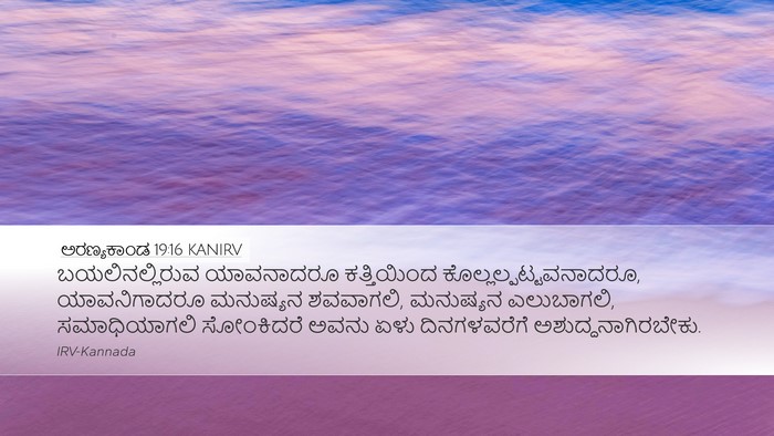 ಅರಣ್ಯಕಾಂಡ 19:16 KANIRV Bible Verse Image