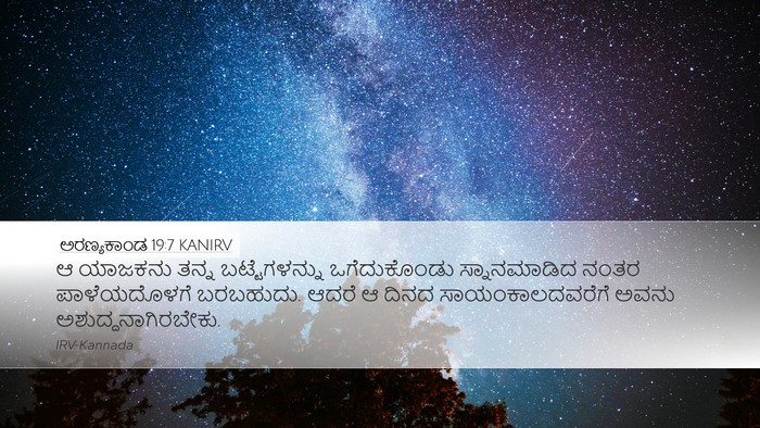 ಅರಣ್ಯಕಾಂಡ 19:7 KANIRV Bible Verse Image