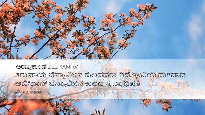 ಅರಣ್ಯಕಾಂಡ 2:22 KANIRV Bible Verse Image