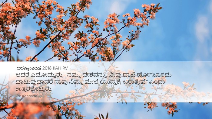 ಅರಣ್ಯಕಾಂಡ 20:18 KANIRV Bible Verse Image