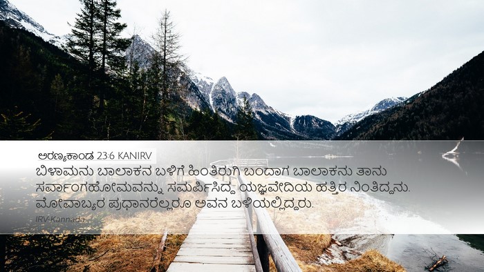 ಅರಣ್ಯಕಾಂಡ 23:6 KANIRV Bible Verse Image