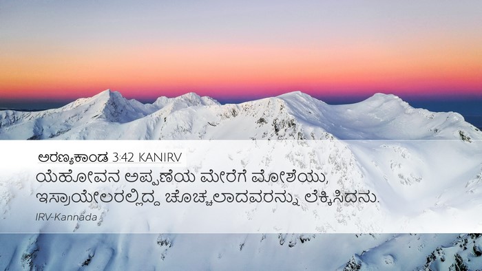 ಅರಣ್ಯಕಾಂಡ 3:42 KANIRV Desktop Wallpaper - ಯೆಹೋವನ ಅಪ್ಪಣೆಯ - Desktop Bible Verse Wallpaper