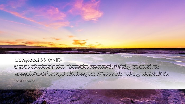 ಅರಣ್ಯಕಾಂಡ 3:8 KANIRV Bible Verse Image