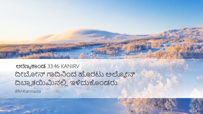 ಅರಣ್ಯಕಾಂಡ 33:46 KANIRV Desktop Wallpaper - ದೀಬೋನ್ ಗಾದಿನಿಂದ - Desktop Bible Verse Wallpaper