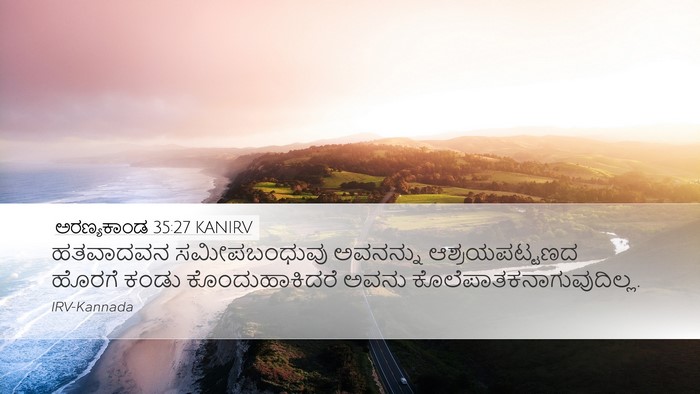 ಅರಣ್ಯಕಾಂಡ 35:27 KANIRV Bible Verse Image