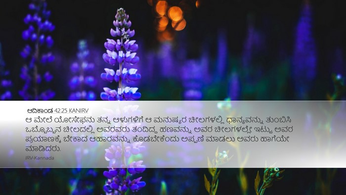 ಆದಿಕಾಂಡ 42:25 KANIRV Bible Verse Image