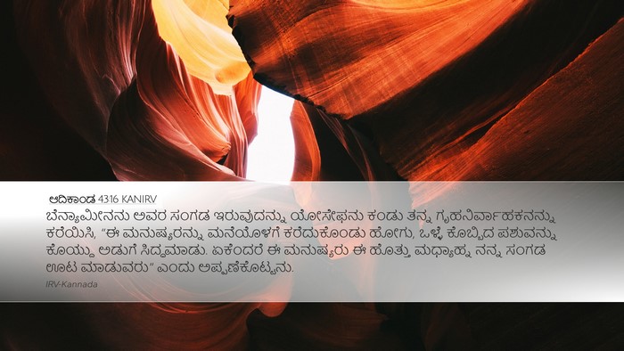 ಆದಿಕಾಂಡ 43:16 KANIRV Bible Verse Image
