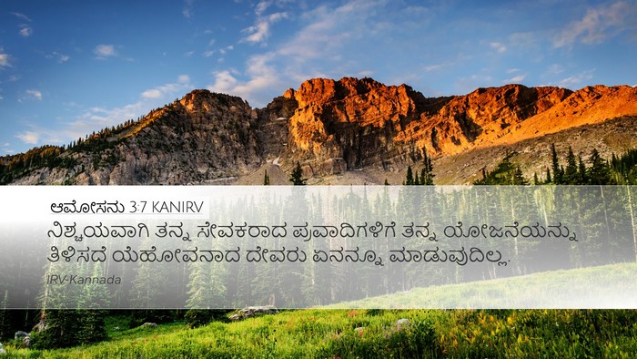ಆಮೋಸನು 3:7 KANIRV Bible Verse Image