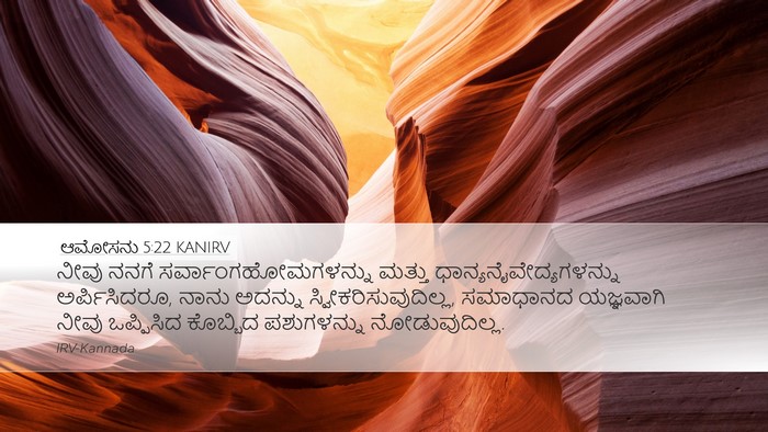 ಆಮೋಸನು 5:22 KANIRV Bible Verse Image