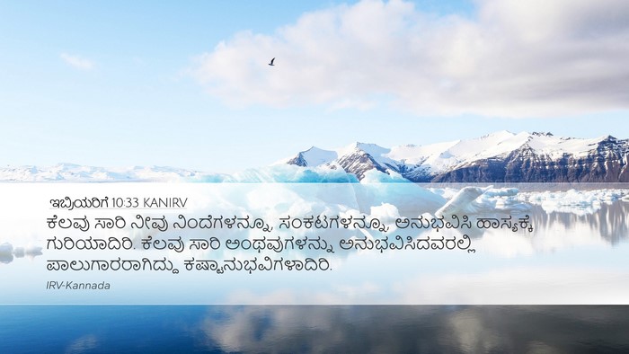 ಇಬ್ರಿಯರಿಗೆ 10:33 KANIRV Bible Verse Image