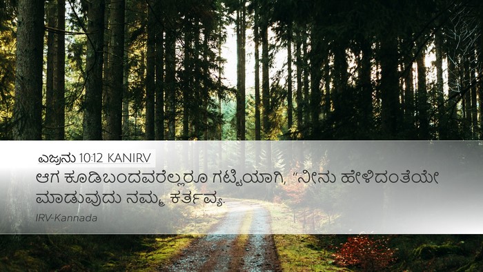 ಎಜ್ರನು 10:12 KANIRV Bible Verse Image