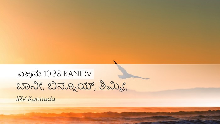 ಎಜ್ರನು 10:38 KANIRV Desktop Wallpaper - ಬಾನೀ, ಬಿನ್ನೂಯ್, - Desktop Bible Verse Wallpaper