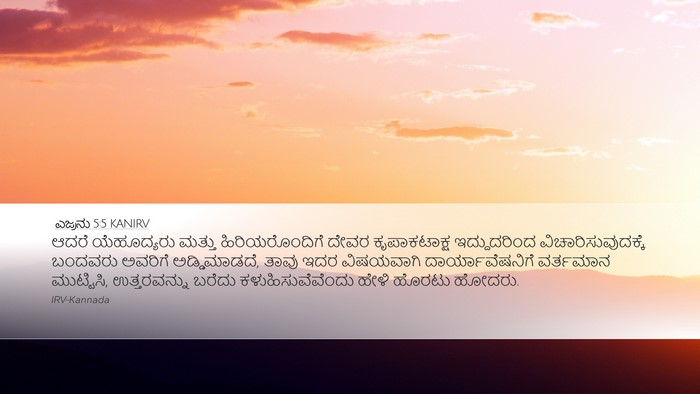 ಎಜ್ರನು 5:5 KANIRV Bible Verse Image