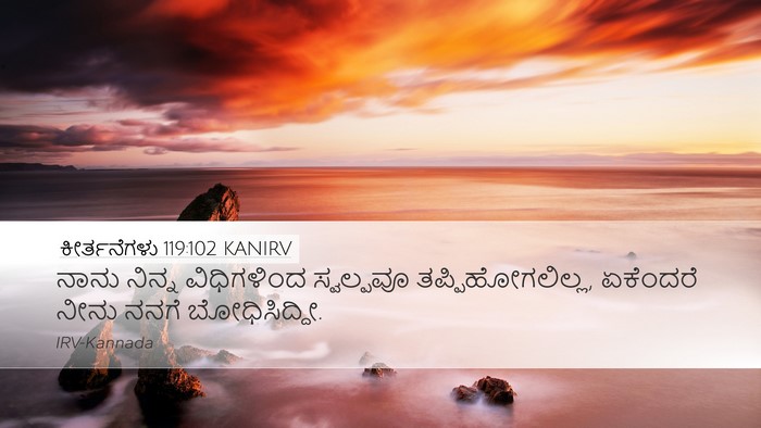 ಕೀರ್ತನೆಗಳು 119:102 KANIRV Bible Verse Image