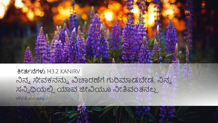 ಕೀರ್ತನೆಗಳು 143:2 KANIRV Bible Verse Image