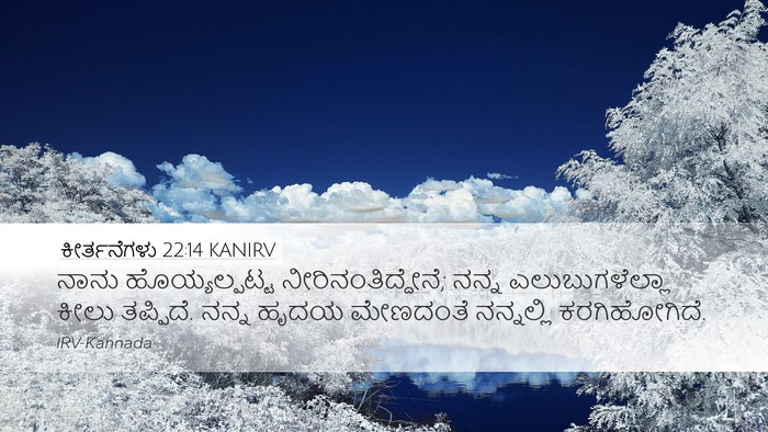 ಕೀರ್ತನೆಗಳು 22:14 KANIRV Bible Verse Image