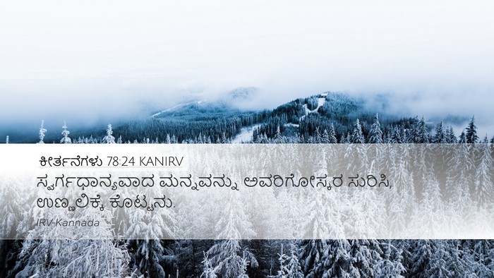 ಕೀರ್ತನೆಗಳು 78:24 KANIRV Bible Verse Image