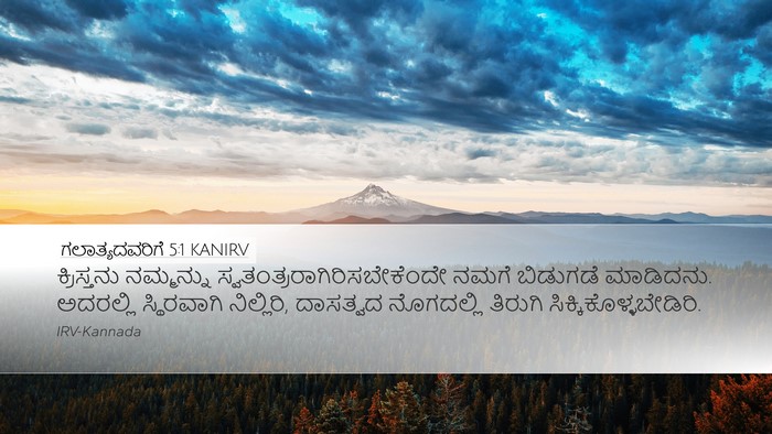 ಗಲಾತ್ಯದವರಿಗೆ 5:1 KANIRV Bible Verse Image