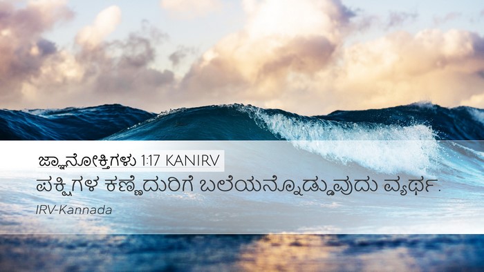 ಜ್ಞಾನೋಕ್ತಿಗಳು 1:17 KANIRV Bible Verse Image