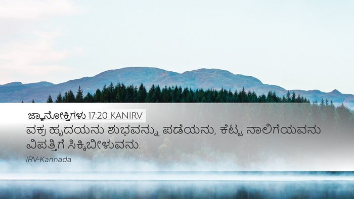 ಜ್ಞಾನೋಕ್ತಿಗಳು 17:20 KANIRV Bible Verse Image