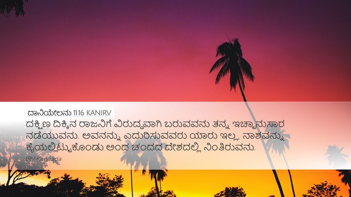 ದಾನಿಯೇಲನು 11:16 KANIRV Bible Verse Image