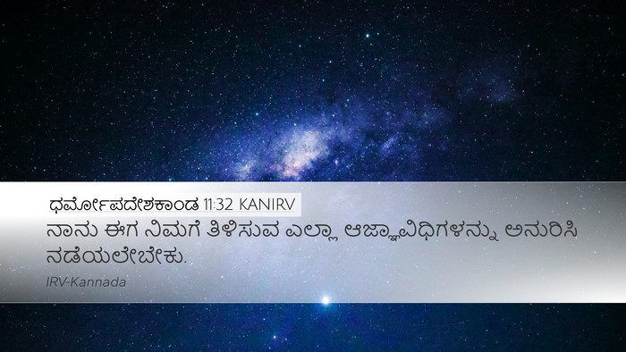 ಧರ್ಮೋಪದೇಶಕಾಂಡ 11:32 KANIRV Bible Verse Image