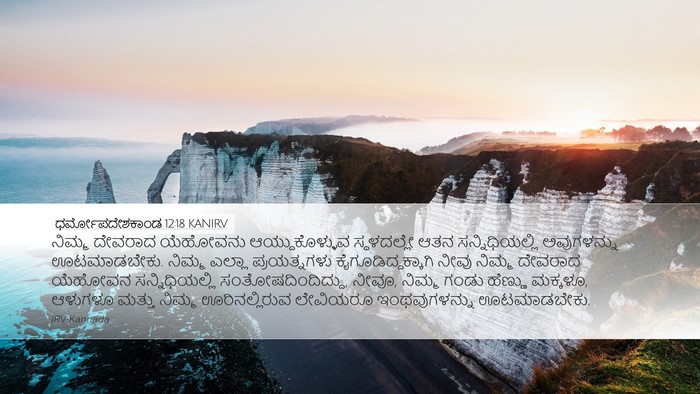 ಧರ್ಮೋಪದೇಶಕಾಂಡ 12:18 KANIRV Bible Verse Image