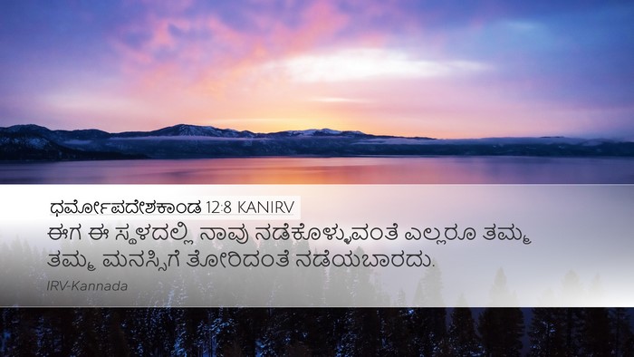 ಧರ್ಮೋಪದೇಶಕಾಂಡ 12:8 KANIRV Bible Verse Image