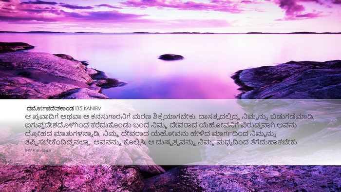 ಧರ್ಮೋಪದೇಶಕಾಂಡ 13:5 KANIRV Bible Verse Image