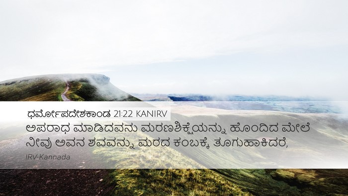 ಧರ್ಮೋಪದೇಶಕಾಂಡ 21:22 KANIRV Bible Verse Image