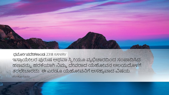 ಧರ್ಮೋಪದೇಶಕಾಂಡ 23:18 KANIRV Bible Verse Image