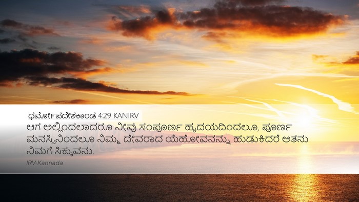 ಧರ್ಮೋಪದೇಶಕಾಂಡ 4:29 KANIRV Bible Verse Image