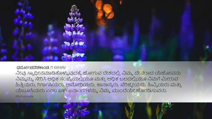 ಧರ್ಮೋಪದೇಶಕಾಂಡ 7:1 KANIRV Bible Verse Image