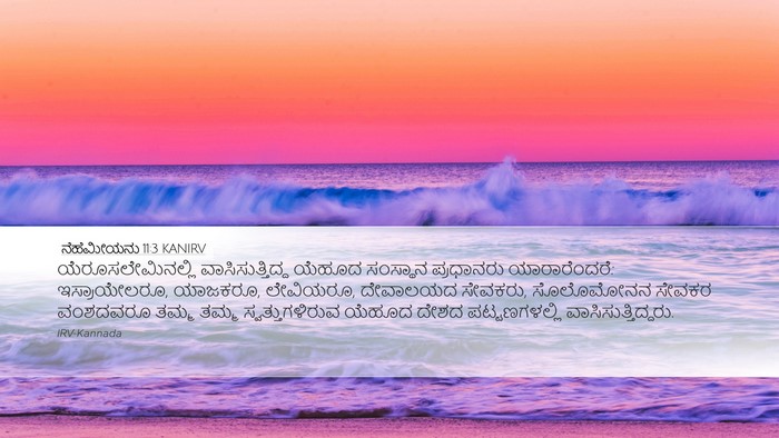 ನೆಹೆಮೀಯನು 11:3 KANIRV Bible Verse Image
