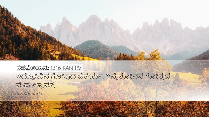 ನೆಹೆಮೀಯನು 12:16 KANIRV Bible Verse Image