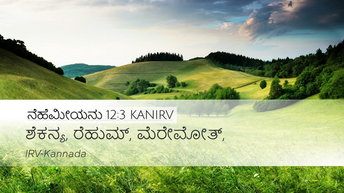 ನೆಹೆಮೀಯನು 12:3 KANIRV Bible Verse Image