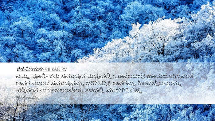 ನೆಹೆಮೀಯನು 9:11 KANIRV Bible Verse Image