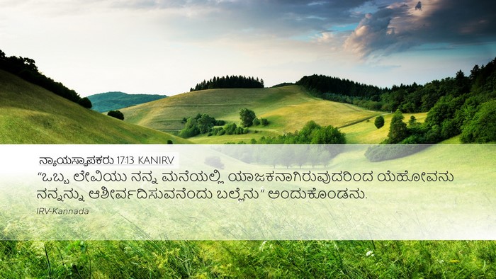 ನ್ಯಾಯಸ್ಥಾಪಕರು 17:13 KANIRV Bible Verse Image